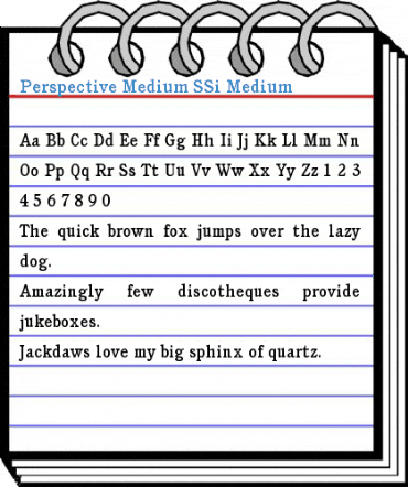 Perspective Medium SSi Medium Font