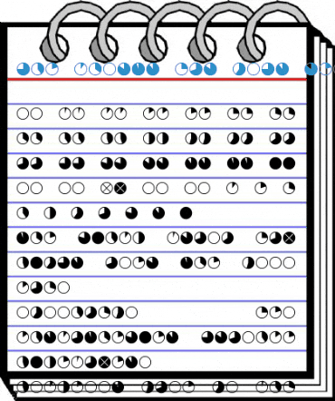 Pie charts for maps Regular Font