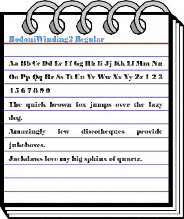 BodoniWinding2 Regular Font