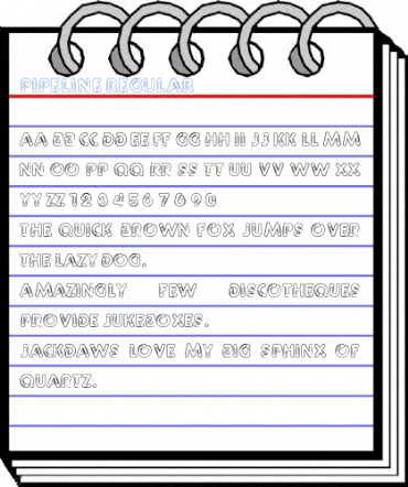 Pipeline Regular Font
