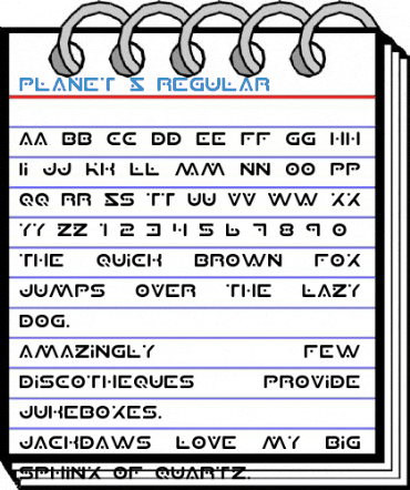 Planet S Regular Font