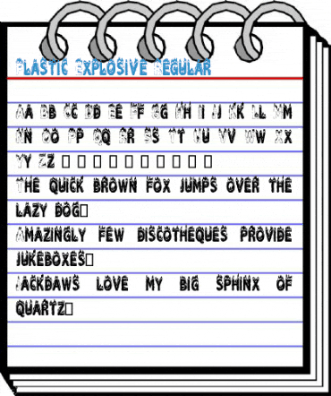 Plastic Explosive Regular Font