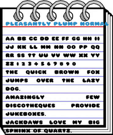 Pleasantly Plump Normal Font