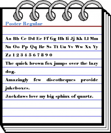 Poster Regular Font