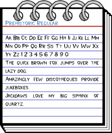 Prehistoric Regular Font