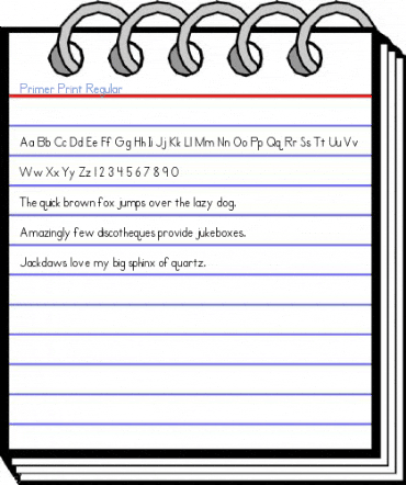 Primer Print Regular Font