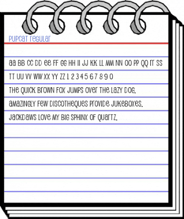 Pupcat Regular Font