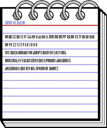 Qirof Regular Font