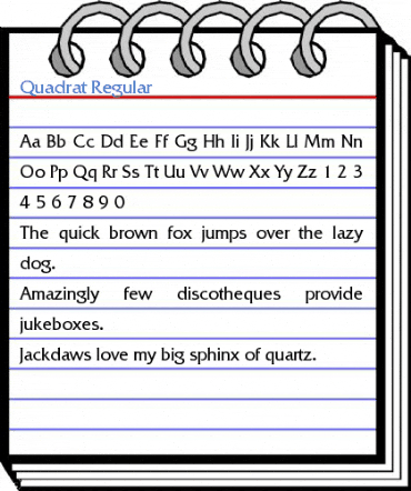 Quadrat Regular Font