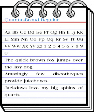 QuantasBroad Regular Font