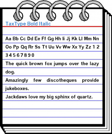 TaxType Font