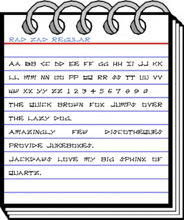 Rad Zad Regular Font
