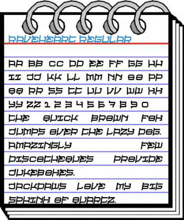 Raveheart Regular Font