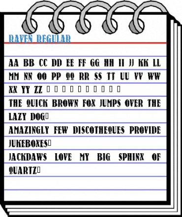 Raven Regular Font