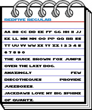 RedFive Regular Font