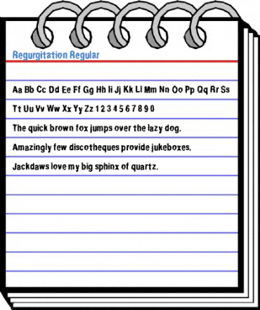 Regurgitation Regular Font