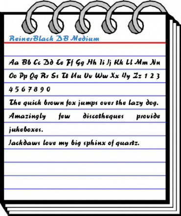ReinerBlack DB Medium Font