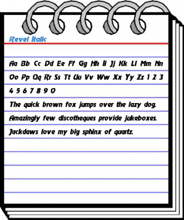 Revel Italic Font
