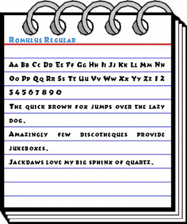 Romulus Regular Font