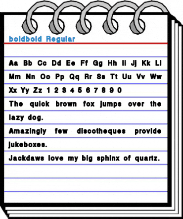 boldbold Regular Font