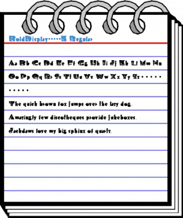 BoldDisplay19412K Regular Font