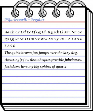 RSJacksonville Regular Font
