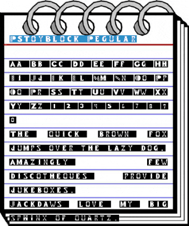 RSToyBlock Regular Font