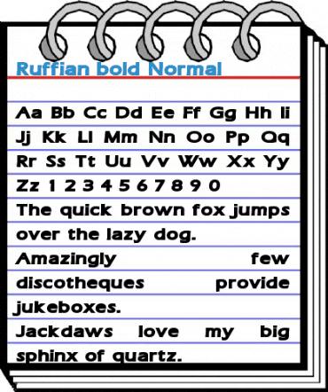 Ruffian bold Normal Font