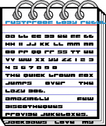 Rustproof Body Regular Font