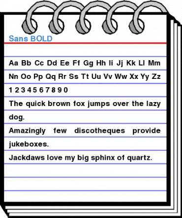 Sans BOLD Font