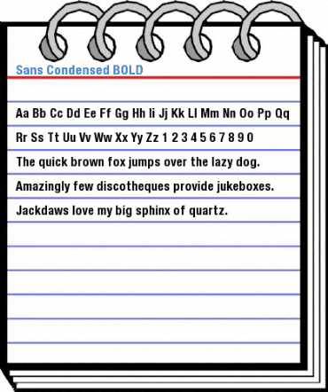 Sans Condensed BOLD Font