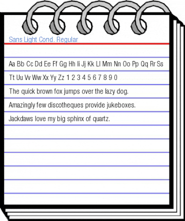 Sans Light Cond. Regular Font