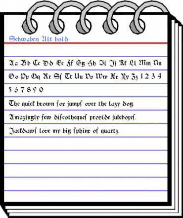 Schwaben Alt bold Font