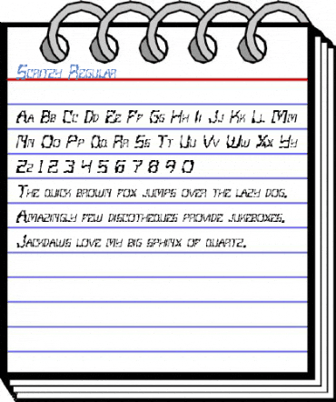 Scritzy Regular Font