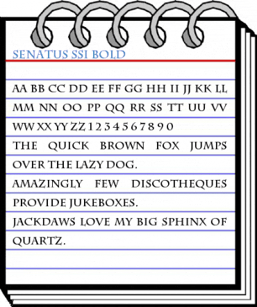 Senatus SSi Bold Font