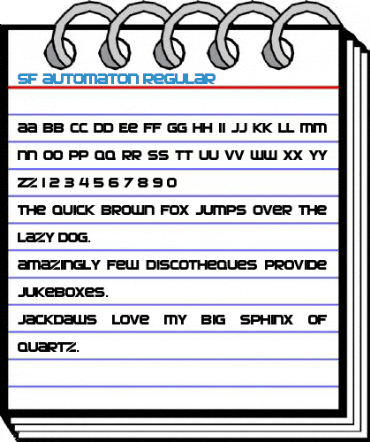 SF Automaton Regular Font