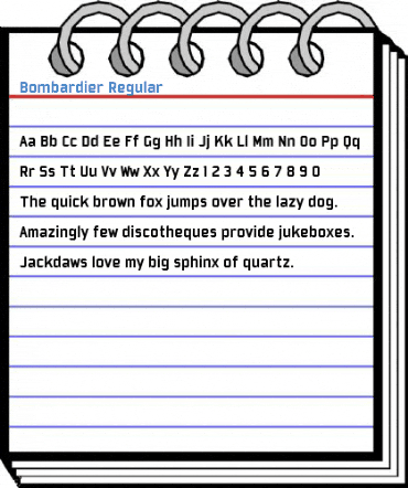 Bombardier Regular Font