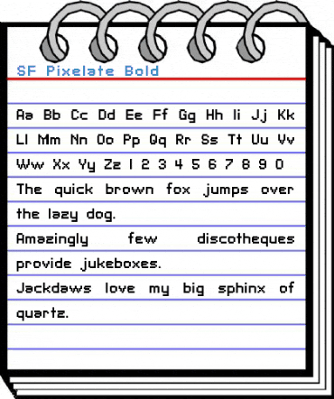 SF Pixelate Font