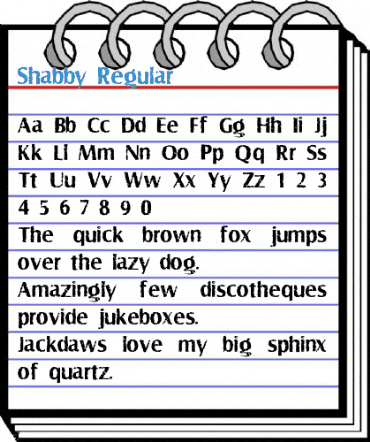 Shabby Regular Font