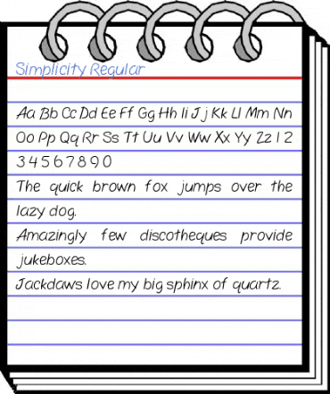 Simplicity Regular Font