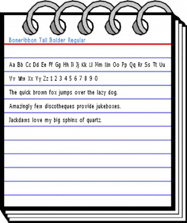 Boneribbon Tall Bolder Regular Font