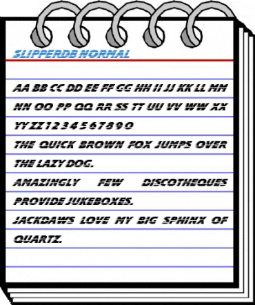 SlipperDB Normal Font