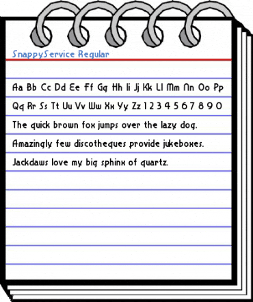 SnappyService Regular Font