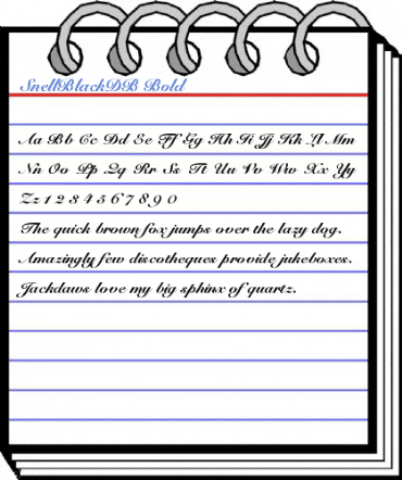 SnellBlackDB Bold Font