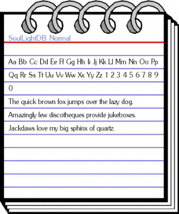 SoulLightDB Normal Font