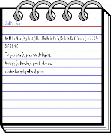 SpillMilk Regular Font