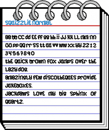 Squizzlie Normal Font