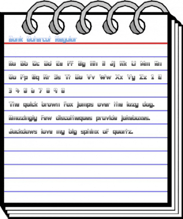 Bonk Outercut Regular Font