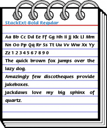 StackExt-Bold Font