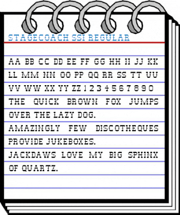 Stagecoach SSi Font